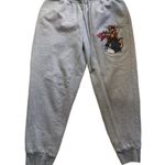 Womens Tom and Jerry Sweat Pants Gray Embroidered Characters XL 15 17 u Photo 1