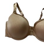 Vanity Fair Beige Underwired Full Coverage Satin T-shirt Bra Women 38DD | 64-12 Photo 4