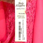 Body Wrappers Drapey Lace Panel Tunic Top Sparkly Rose Pink M #629 Praise Dance Photo 8