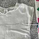 Lush Clothing Sheer Oversized Blouse size Medium LUSH White Clean Girl Corpcore Office Chic Photo 2