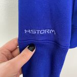 Under Armour  Woman's‎ Sz XS Blue Hoodie Sweatshirt Athletic Storm Photo 4