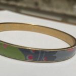J.Crew Signed  Bangle Bracelet Gold Tone / Pink / Blue / Green / Purple Photo 7