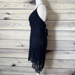 Lulus Flirting with Desire Navy Blue Lace Bodycon Dress Photo 9