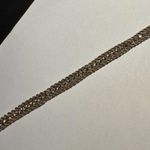 Women’s Gold Tone Rope Chain Clear Rhinestone Tennis Bracelet 7 1/8 Inch Photo 6