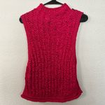 Anthropologie Moth Fuchsia Pink Cabled Knit Shell Sleeveless Sweater Tank Size M Photo 4