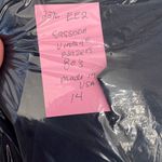 Vintage Blazer Womans 14 Navy V Sharp Contrasting Trim USA Double Breasted Blue Photo 7