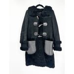 Coach Fall 2015 Black Sheepskin Duffle Coat w/ Hood Photo 1