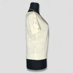 Vintage Y2K Chaus Chunky Knit Cream Blouse Short Sleeve Small Photo 2