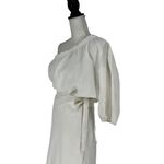 Seafolly Linen Cold Shoulder Top & Skirt Set in White Photo 8