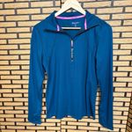 Juicy Couture Sport Teal Half Zip Run Top Medium Photo 1