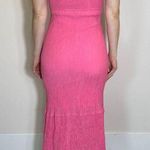 By The River Gorgeous Pink Feminine Maxi Dress with Flower Size Medium Photo 2