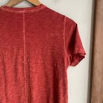 Veronica Beard Carla Button-Trimmed T-Shirt Rust Photo 12