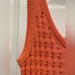 NWT Uncharted Threads Size S Coral Stretchy Knit Crochet Terry Cover Up Dress Pink Photo 5