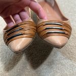 Sigerson Morrison Leather Flats Patent Ballet Tan Brown Women Size 9.5 Photo 1