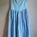 Livtany Women Off Shoulder Midi Dress Strapless Sleeveless Drop Photo 0