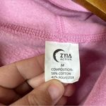 Zyia  Active Oh So Soft Pink Funnel Neck Hoodie Size Medium Photo 3