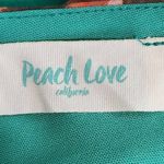 Peach Love California Green Floral Mini Dress Size Large Wedding Guest Dress Photo 6