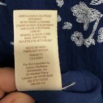 Free People  Blue White Jasmine Floral Embroidered Long Bell Sleeve Gauzy Dress 2 Photo 13