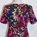 Jessica Howard Colorful Sheath Dress Size 4 Petite Wedding Guest Dress Photo 5