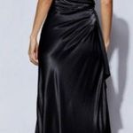 Meshki Black Calliope One Shoulder Maxi Dress Satin Draped Women’s Size XS Photo 1