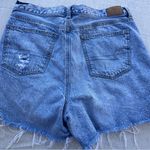 American Eagle  Outfitters Women's Distressed Blue Denim Shorts Size 12 Photo 3