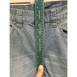 BCBGMAXAZRIA Denim Jeans Zipper Detail Size 26 Womens Mid Rise Light Wash Logo Photo 2