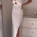 ZARA 🧜🏻‍♀️ Crochet Knit Maxi Dress🐚 Photo 3