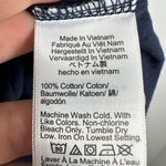 J.Crew Women's Size Large Tissue Crepe Turtleneck Long Sleeve Top Navy Blue Photo 4