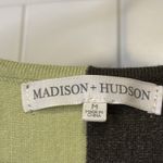 Madison Hudson Sweater Green Color Block Dolman Long Sleeve V Neck M Womens #‎ Size M Photo 8