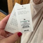 A New Day NWT Women's Sequin Midi A-Line Dress  Cream‎ White Bridal Sparkly XL Photo 7