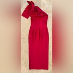 Sachin + Babi BONNIE one shoulder bow Berry Gown sz 4 Photo 5