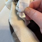 Loft  Striped‎ Poncho Sweater Womens Size XS Cream Brown Cowl Neck Photo 2