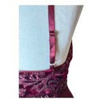 Lulus ‎ Dress Women Medium Burgundy Time of Love Sequin Halter Skater Mini Prom Photo 8