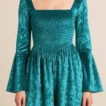 Free People NEW  Bali Tightrope Romper In Turquoise Combo,‎ XS Photo 0