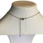 Brand New Swarovski Crystal Horse Shoe Silver Tone Necklace W/ Floating Crystal Photo 2