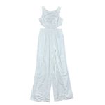 Lulus NWT Women's White Sleeveless Wide-Leg Cutout Jumpsuit Size S Cocktail Photo 3