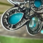 SOUTHWESTERN NAVAJO STERLING‎ TURQUOISE MUTLI Photo 8
