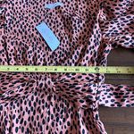 Love, Whit by Whitney Port Dotted Puffed Sleeve Dress Size XS NEW Brown Photo 9