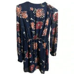 Lulus  pretty pretender navy floral mini long sleeve dress -  XS Photo 2