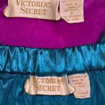Victoria's Secret Satin Pajama Set in Purple and Teal Photo 1