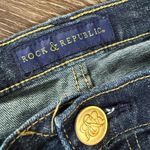 Rock & Republic Rock &‎ Republic Jeans Kasandra Blue Studded Bootcut Distressed Mid Rise 8 Photo 5