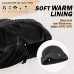Warm Beanie Hats for Men Women, Fleece Lined Beanie Warm Winter Caps Unisex Fashion Knit Cuffed Cap Photo 1