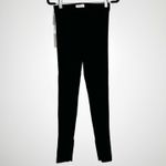 Babaton NWT Aritzia  Distill Ribbed Leggings Side Slit Women’s Black Size Small Photo 1