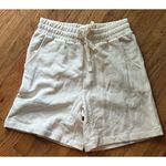 Madewell  Cotton-Hemp Pull-On Sweatshorts S NWT Ivory Cream Photo 1