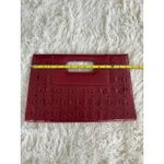 Red oversized Clutch Bag Top Handle Magnetic Closure Photo 1