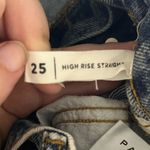 PacSun  Denim High Rise Straight Leg Acid Wash Jeans Button Fly Size 25 Photo 4