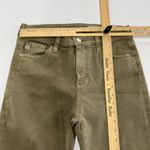 AG Adriano Goldschmied Adriano Goldschmied Jeans Womens 27 Green Tan Mari Crop High Rise Slim Straight Photo 5