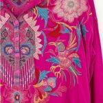 Johnny Was Biya Atterholt extremely heavily embroidered button-down blouse RARE Photo 5