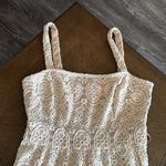 Eliza J  Ivory White Crochet Lace Tiered Boho Cotton Maxi Dress size 2,$178 Photo 4