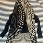 YA Los Angeles  Black and Cream Chevron Cardigan Photo 3